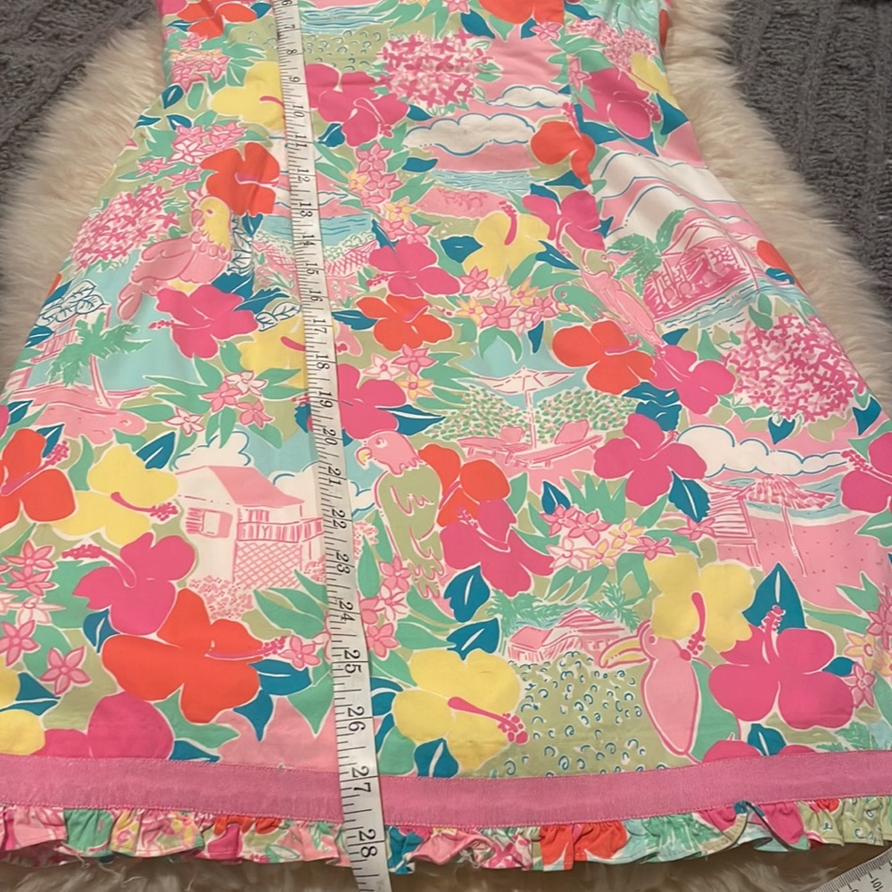 Lilly Pulitzer Strapless Floral Dress - Pink, Green, Blue - Picture 6 of 8